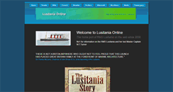 Desktop Screenshot of lusitania.net